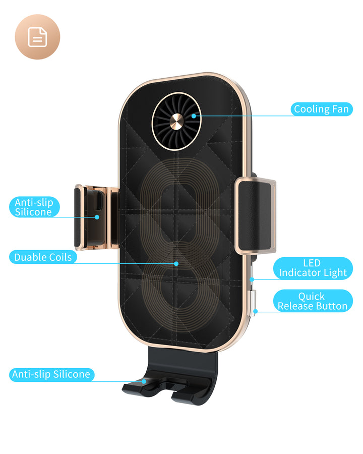 AUTO CLAMPING CAR WIRELESS CHARGER FOR PIXEL SERIES - The Pixel Store