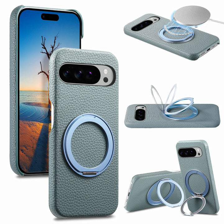 Leather MagSafe Ring Case For Pixel Series