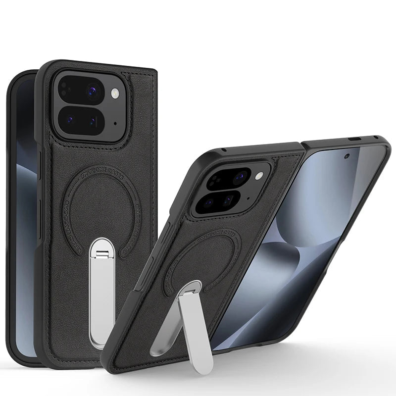 Magnetic Leather Case with Stand For Pixel Fold - The Pixel Store