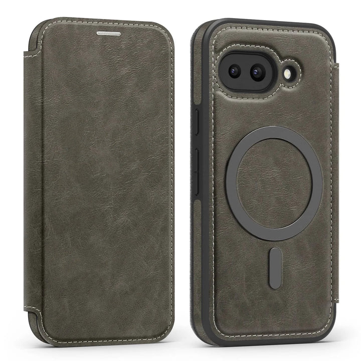 Magnetic Leather Case with Card Holder For Google Pixel Series - The Pixel Store