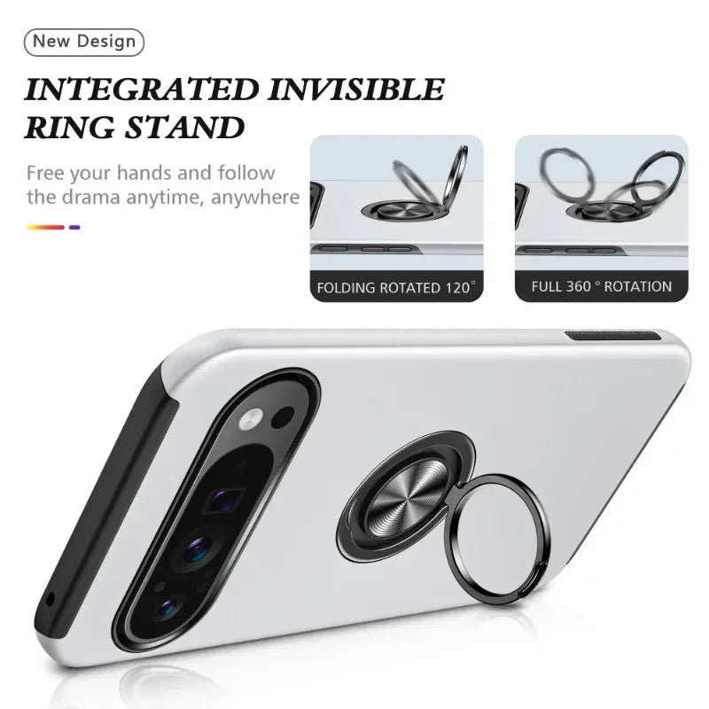 Magnetic Ring Stand Shockproof Case - The Pixel Store