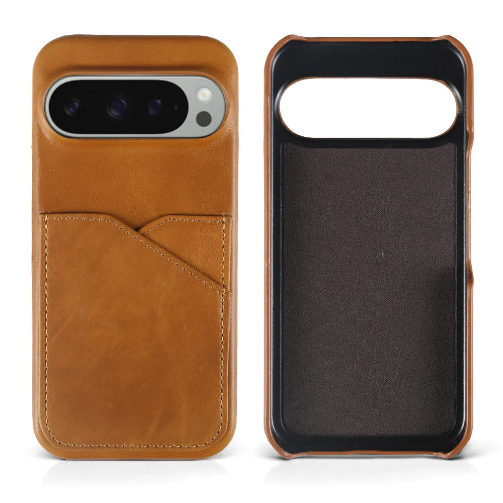 Premium Leather Card Holder Case - The Pixel Store