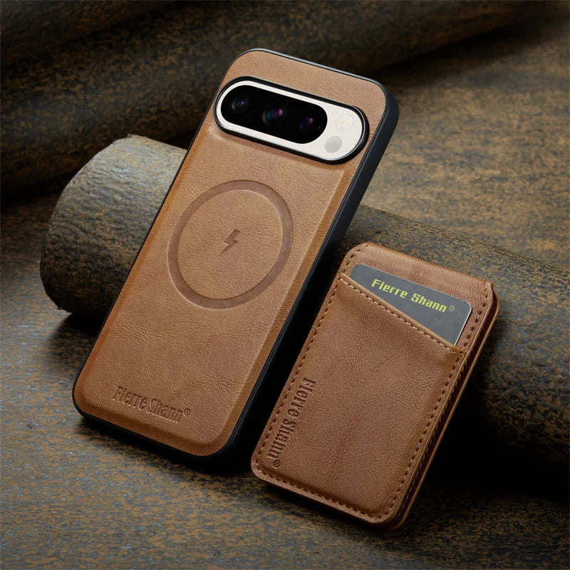 Leather Case with Wallet For Google Pixel Series - The Pixel Store