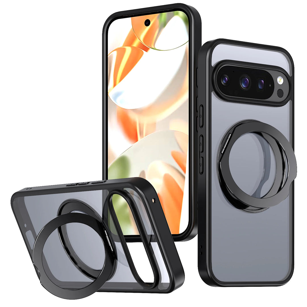 Clear Magnetic Ring Kickstand Case - The Pixel Store