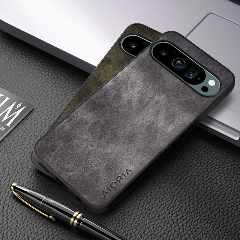 Luxury Leather Case For Google Pixel 9 Series - The Pixel Store