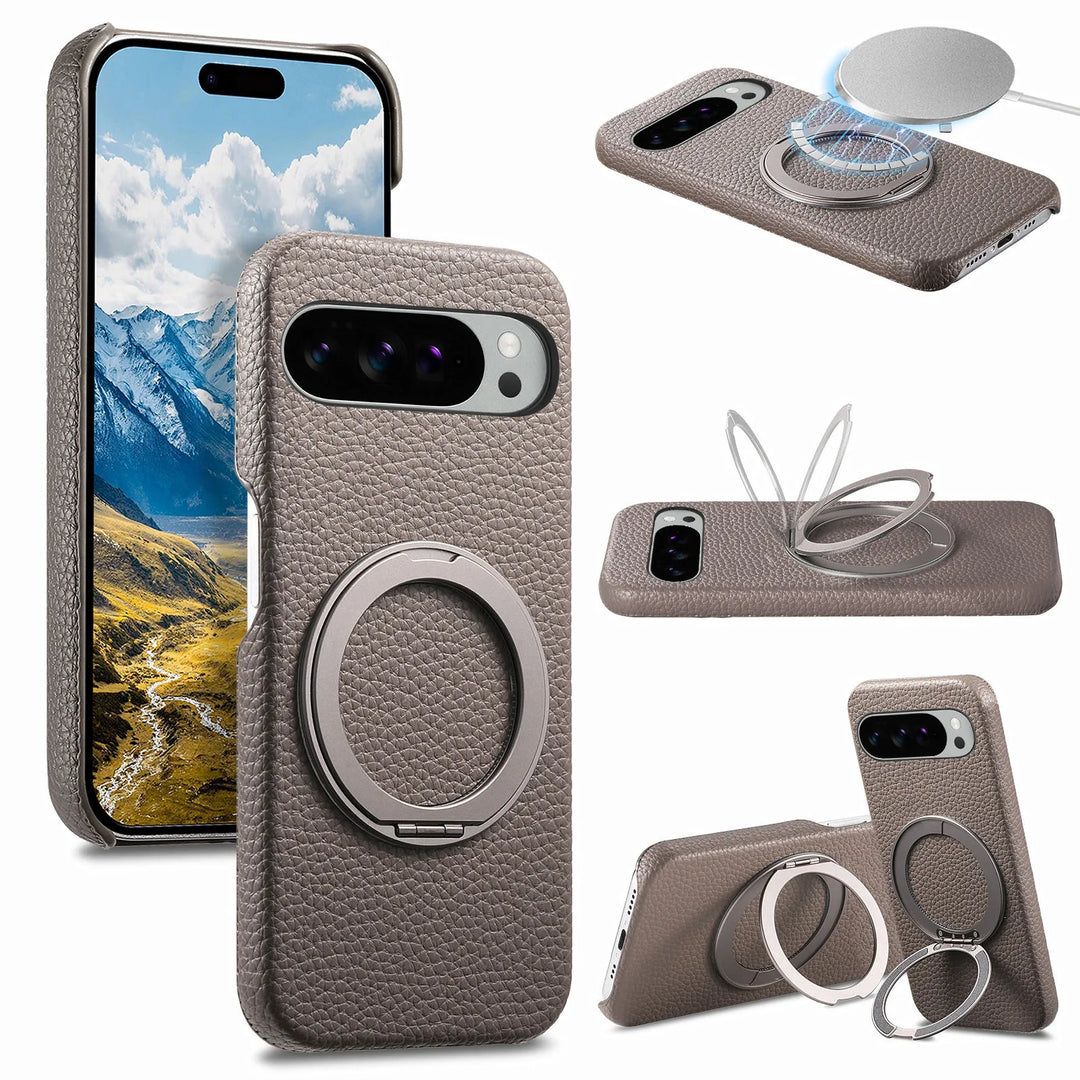 Leather MagSafe Ring Case For Pixel Series