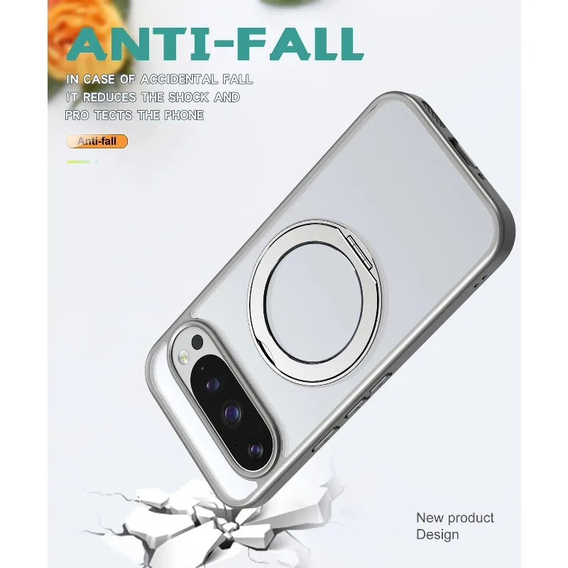 Clear Magnetic Ring Kickstand Case - The Pixel Store