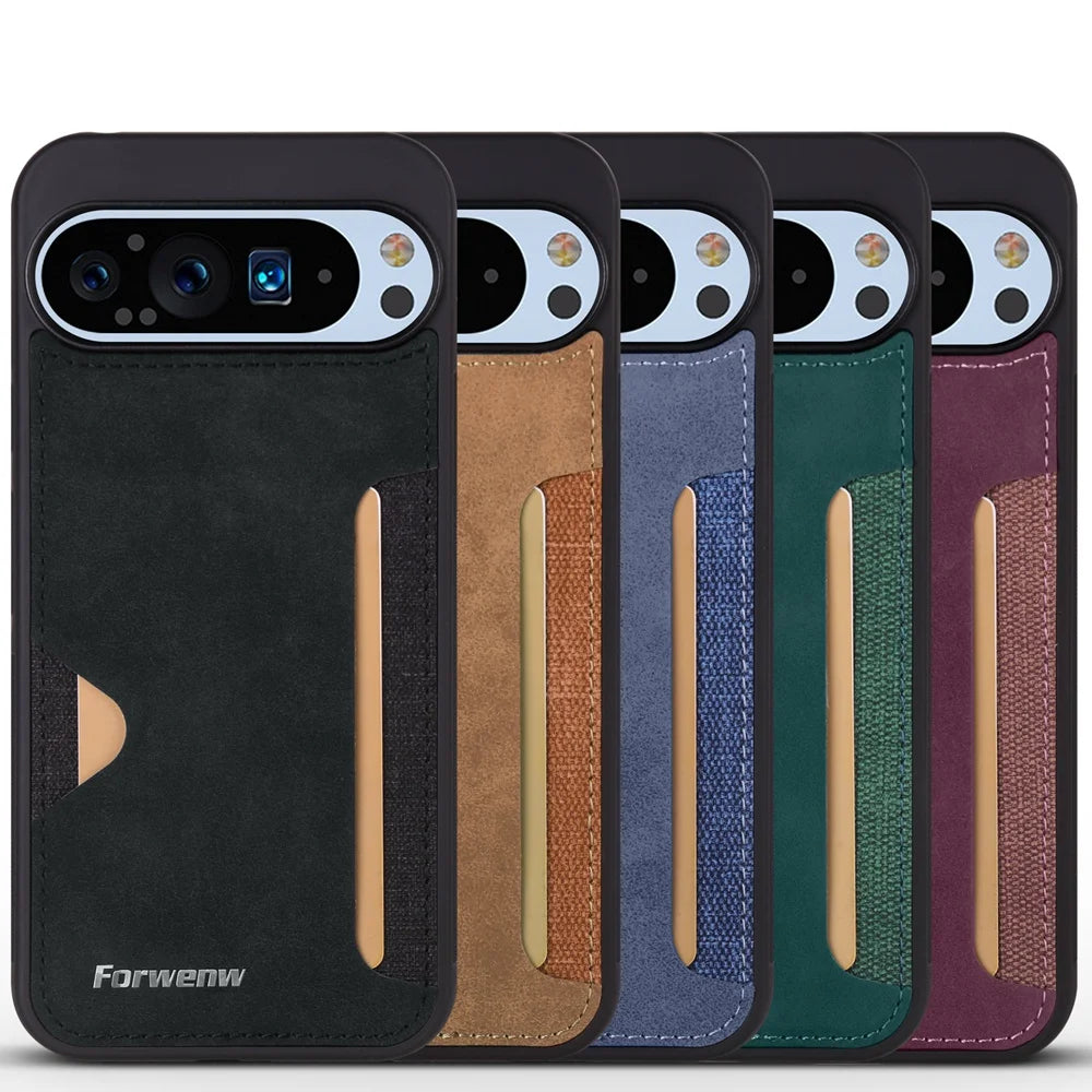 Card Slot Leather Case - The Pixel Store