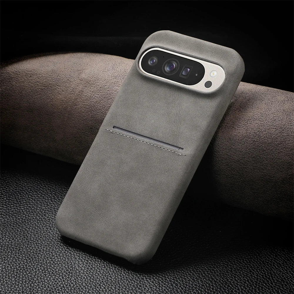 Card Slot Leather Case For Google Pixel Series - The Pixel Store