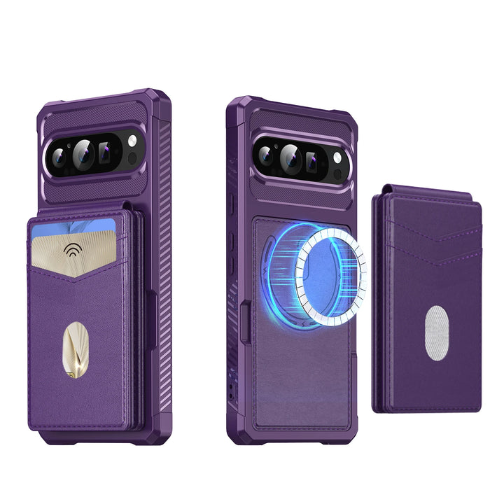 2 in 1 Magnetic Leather Case Detachable Card Holder