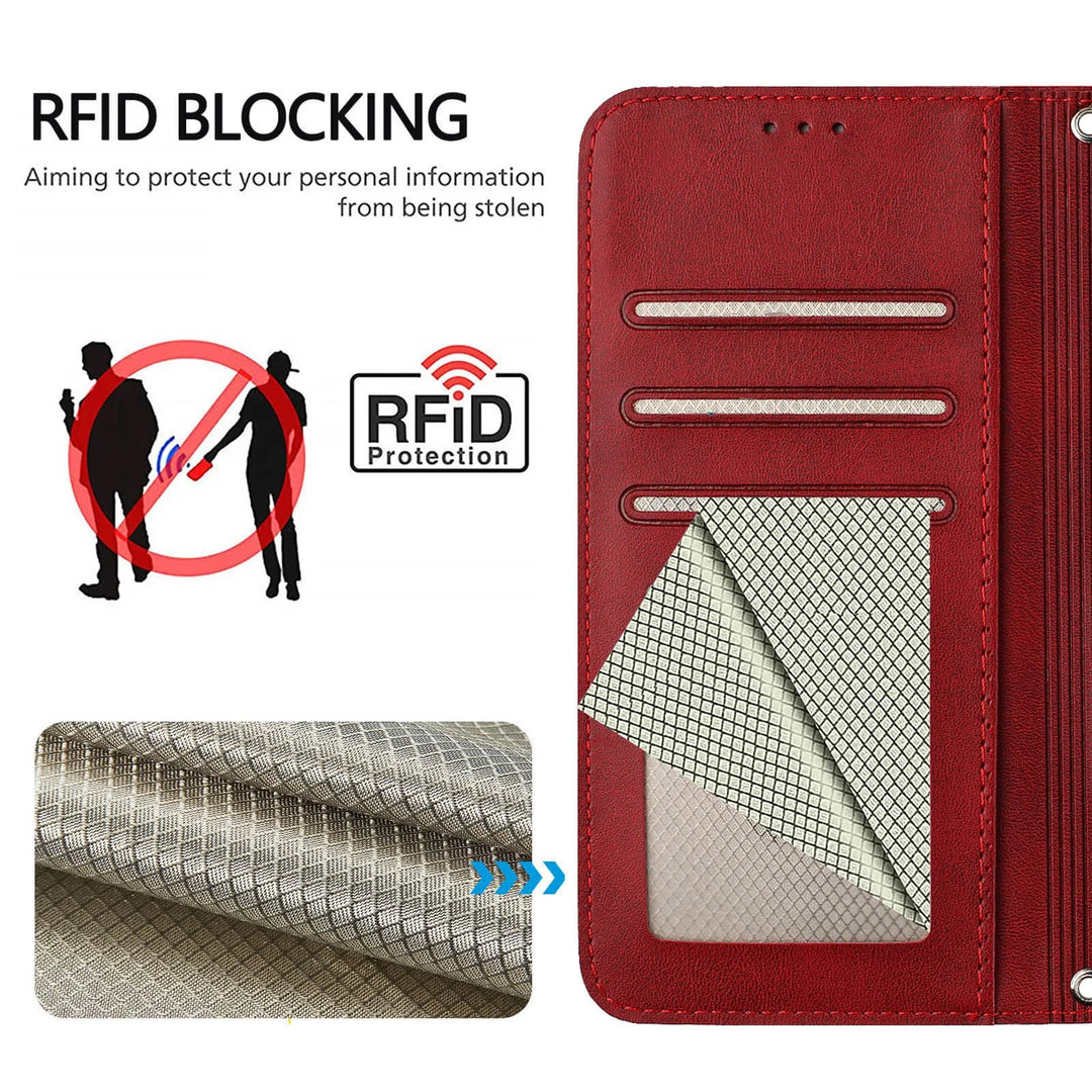 Leather Wallet Case with Strap For Pixel 10a