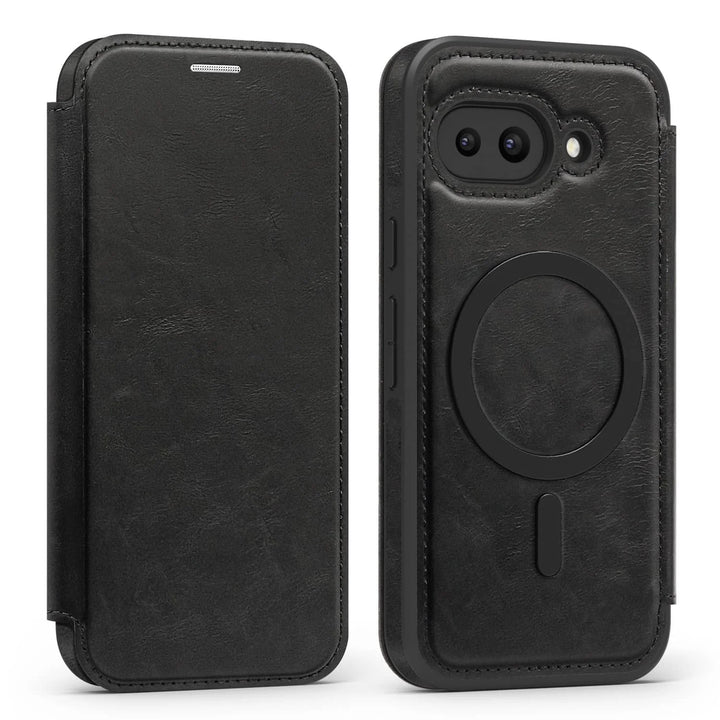 Magnetic Leather Case with Card Holder For Google Pixel Series - The Pixel Store