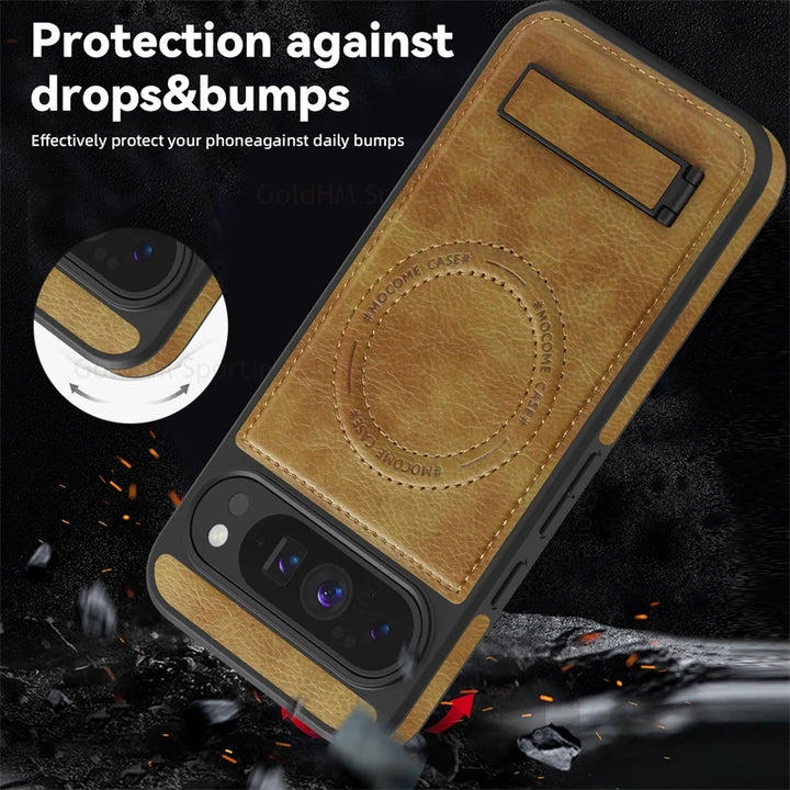 Leather Magnetic Case with Stand - The Pixel Store