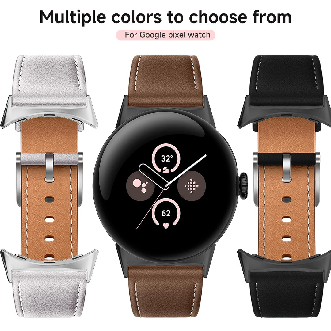 Premium Leather Band for Pixel Watch 4 - The Pixel Store