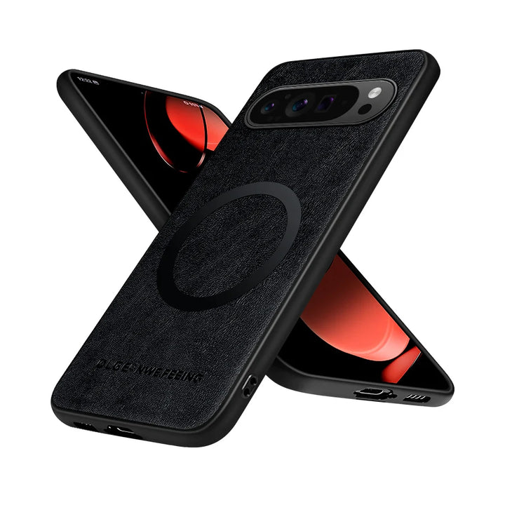 Anti-Fingerprint Leather Magnetic Case - The Pixel Store