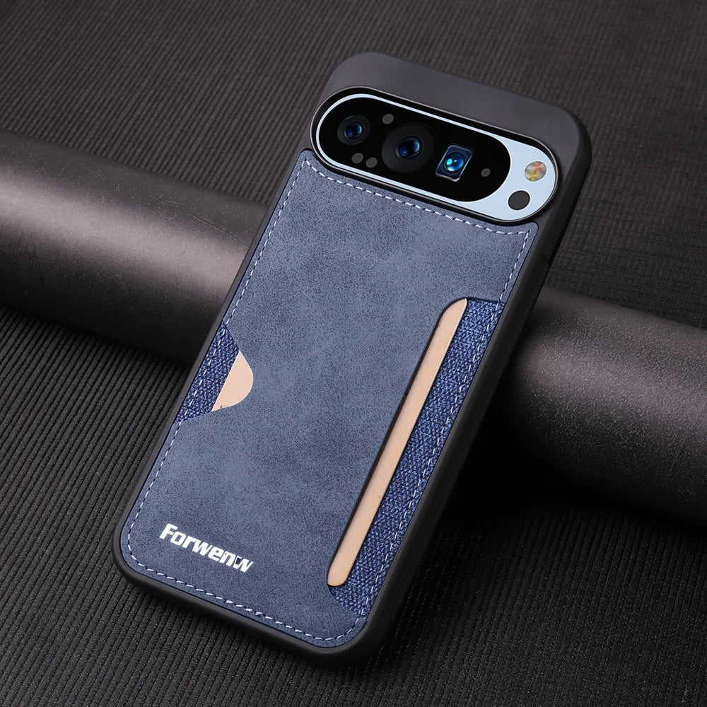 Card Slot Leather Case - The Pixel Store