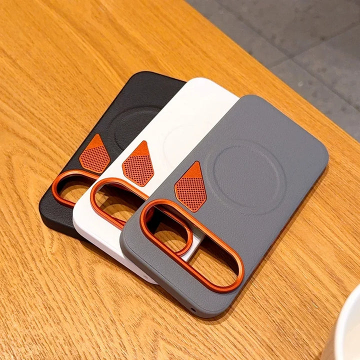 Leather Grip MagSafe Case - The Pixel Store