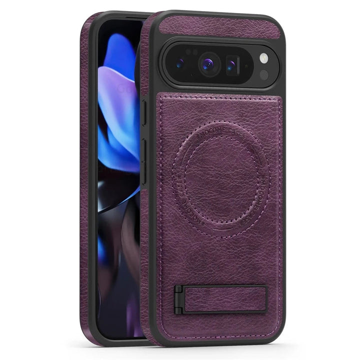 Leather Magnetic Case with Stand - The Pixel Store