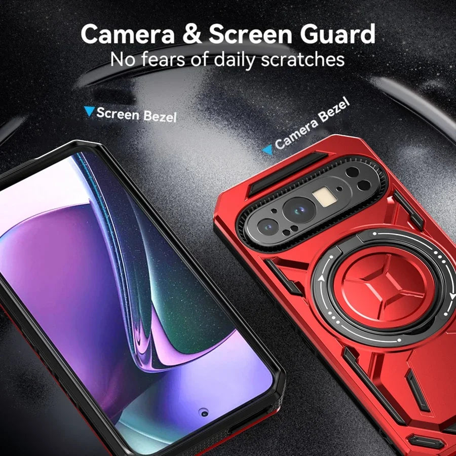 Magnetic Armor Case with Ring for Google Pixel Series - The Pixel Store