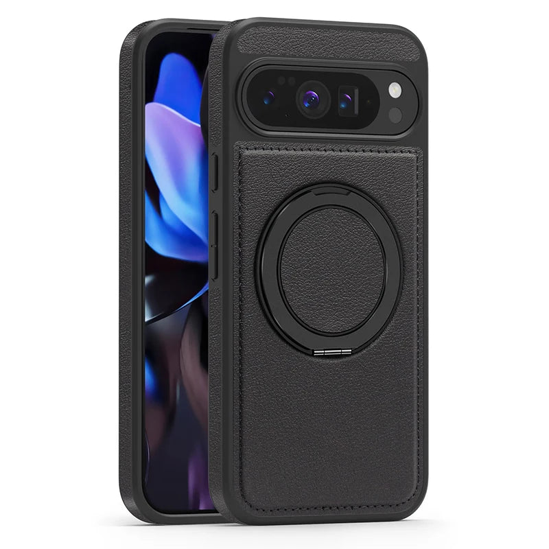 Leather Ring Case with Stand - The Pixel Store