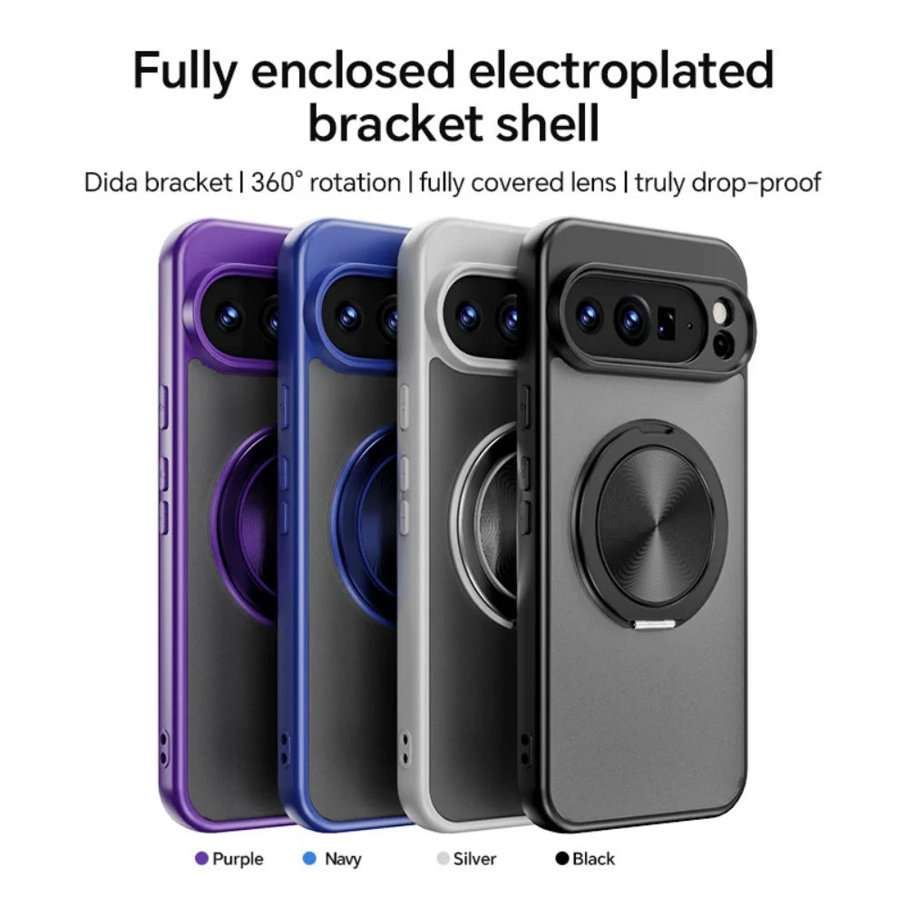 360° Ring Kickstand Case with Lens Protection - The Pixel Store