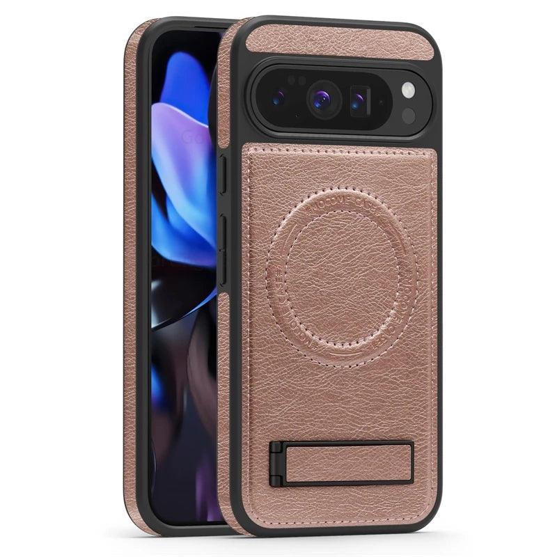 Leather Magnetic Case with Stand - The Pixel Store