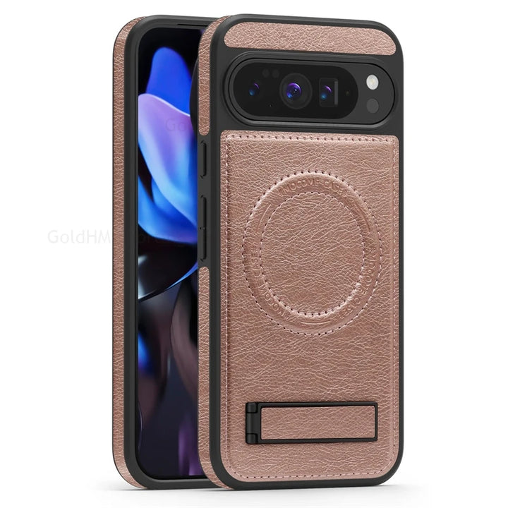 Magnetic Leather Case with Stand - The Pixel Store