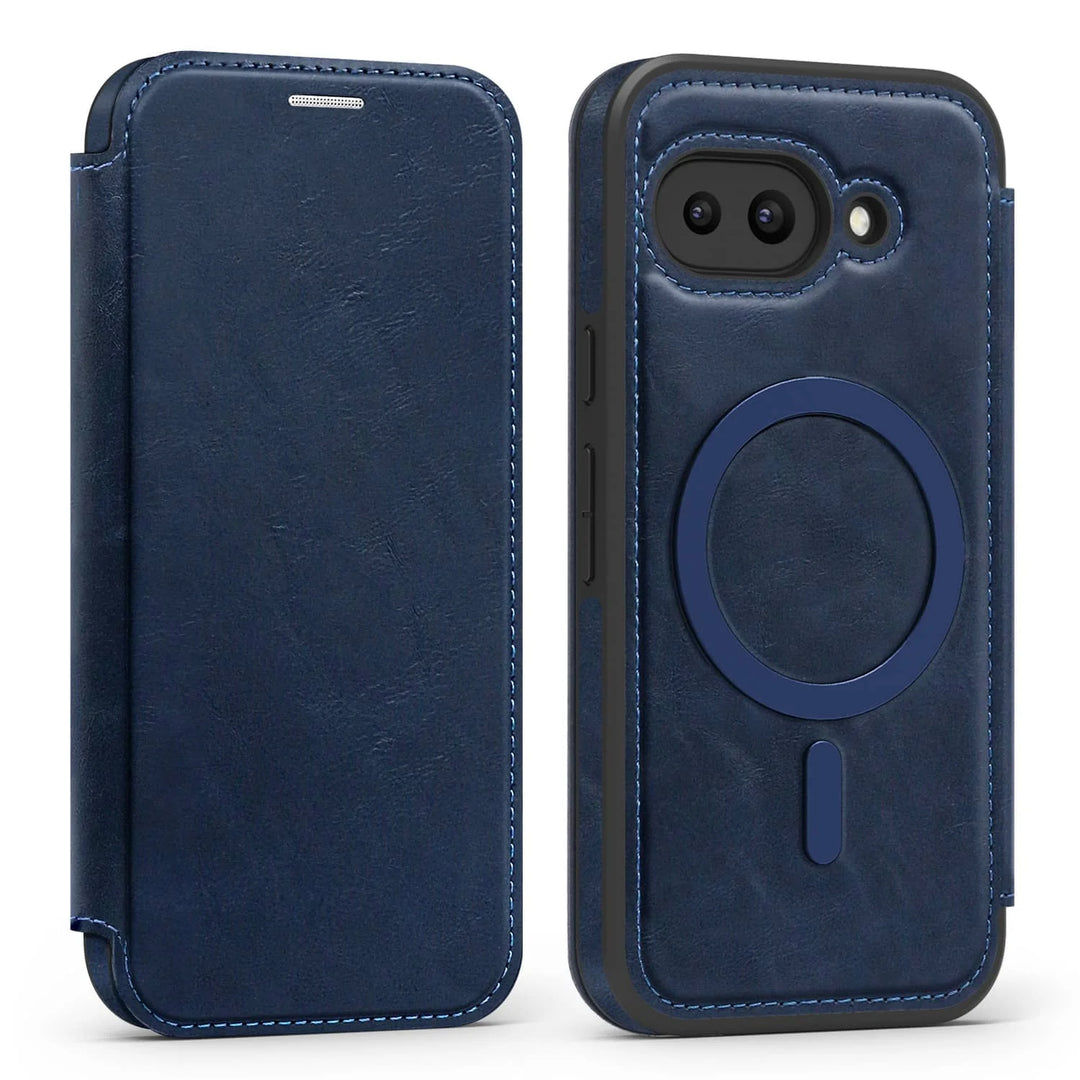 Magnetic Leather Case with Card Holder For Google Pixel Series - The Pixel Store