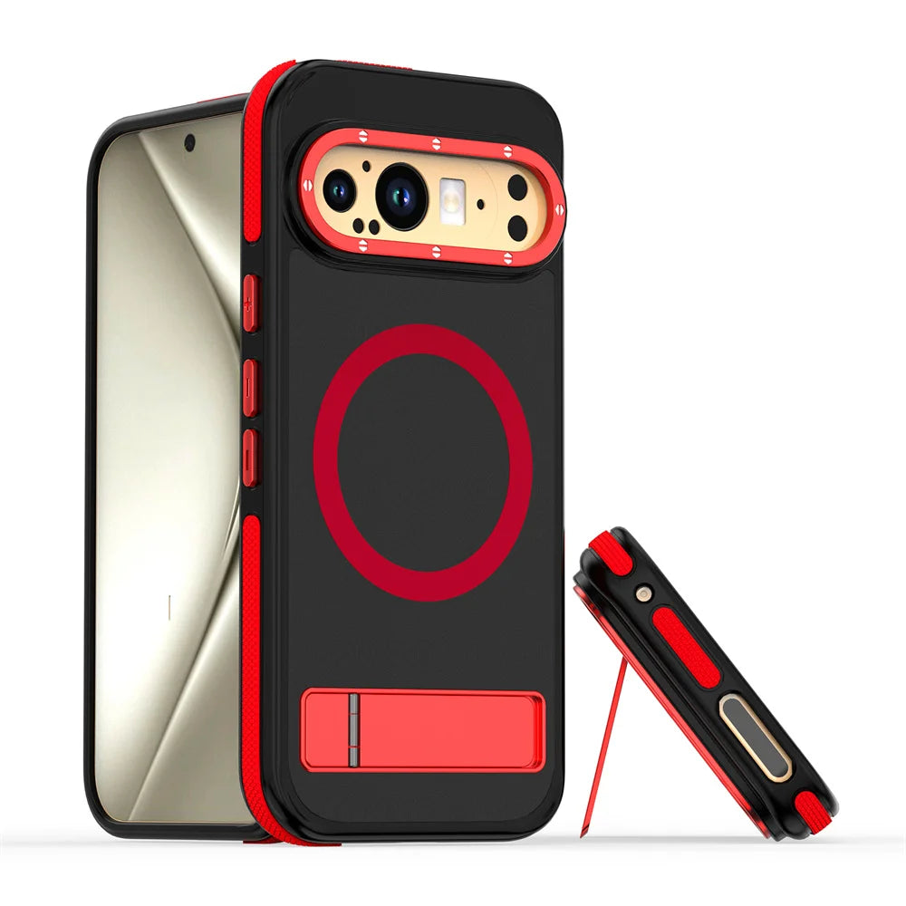 Shockproof Case with Folding Stand For Google Pixel 9 Series - The Pixel Store