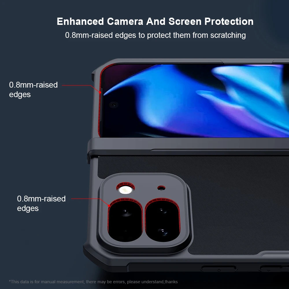 Hinge Covered Shockproof Case With Screen Protector - The Pixel Store