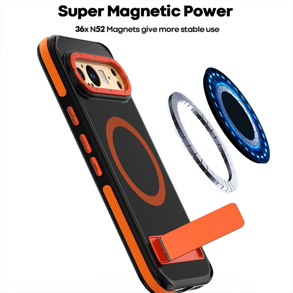 Shockproof Case with Folding Stand For Google Pixel 9 Series - The Pixel Store