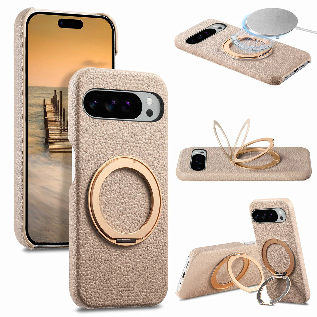 Leather MagSafe Ring Case For Pixel Series