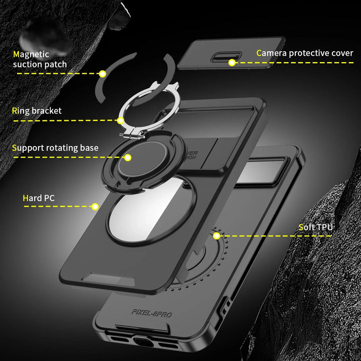 Magnetic Armor Case with Kickstand For Pixel - The Pixel Store