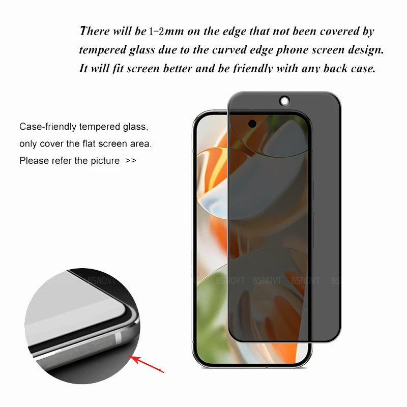 Privacy Tempered Glass + Camera Lens Protector - The Pixel Store