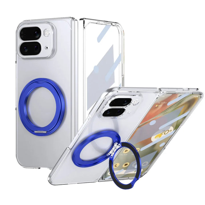 Clear Magnetic Ring Case with Kickstand - The Pixel Store