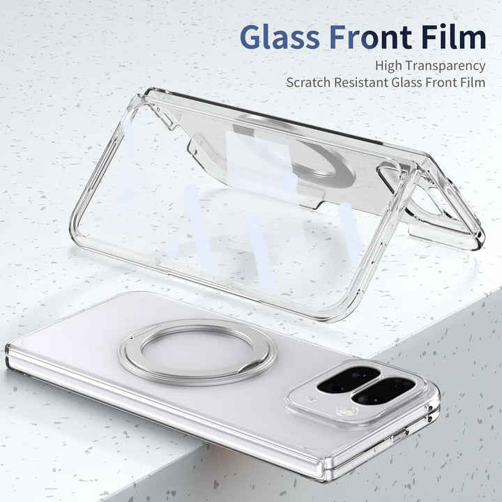 Clear Magnetic Ring Case with Kickstand - The Pixel Store