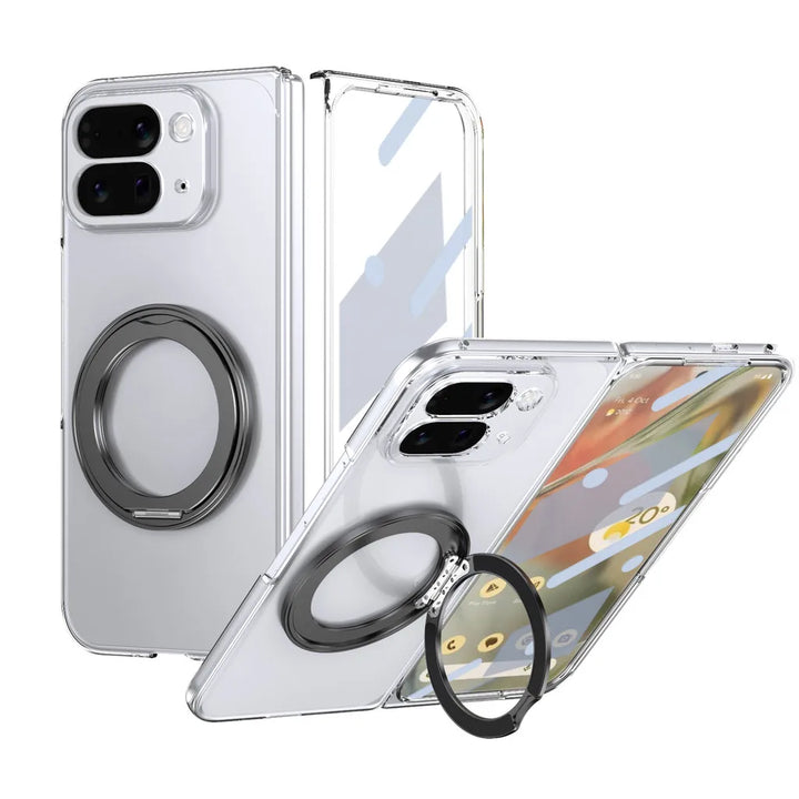 Clear Magnetic Ring Case with Kickstand - The Pixel Store