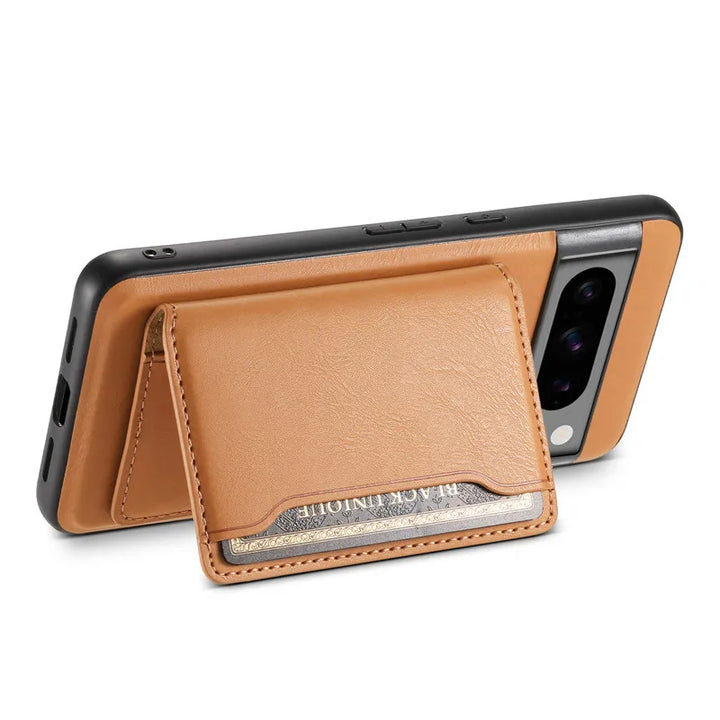 Magnetic Leather Case with Wallet For Google Pixel Series - The Pixel Store
