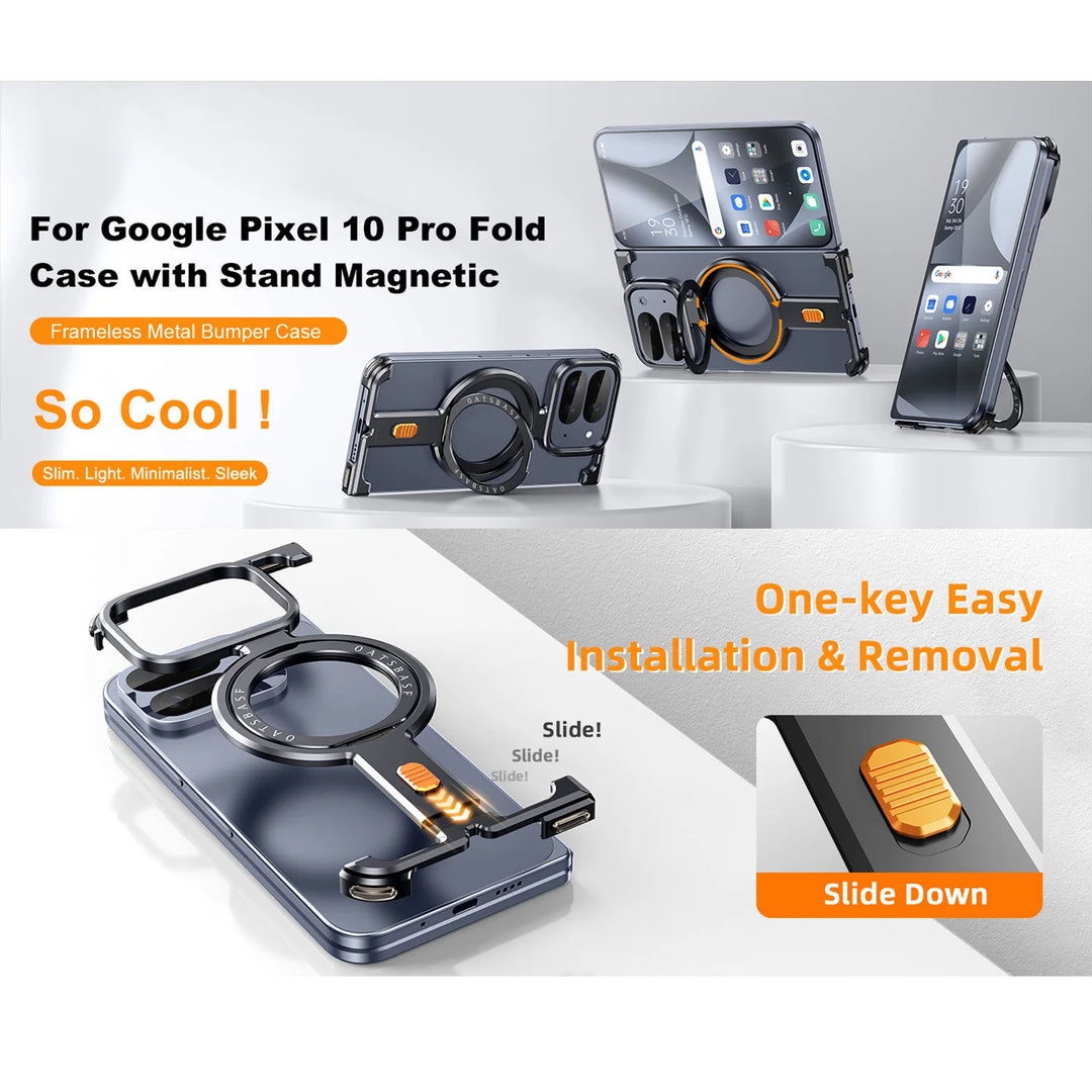 Aluminum Metal Case With 360°Rotation Stand - The Pixel Store