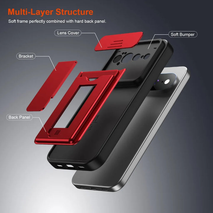 Armor Wallet Stand Case For Pixel Series