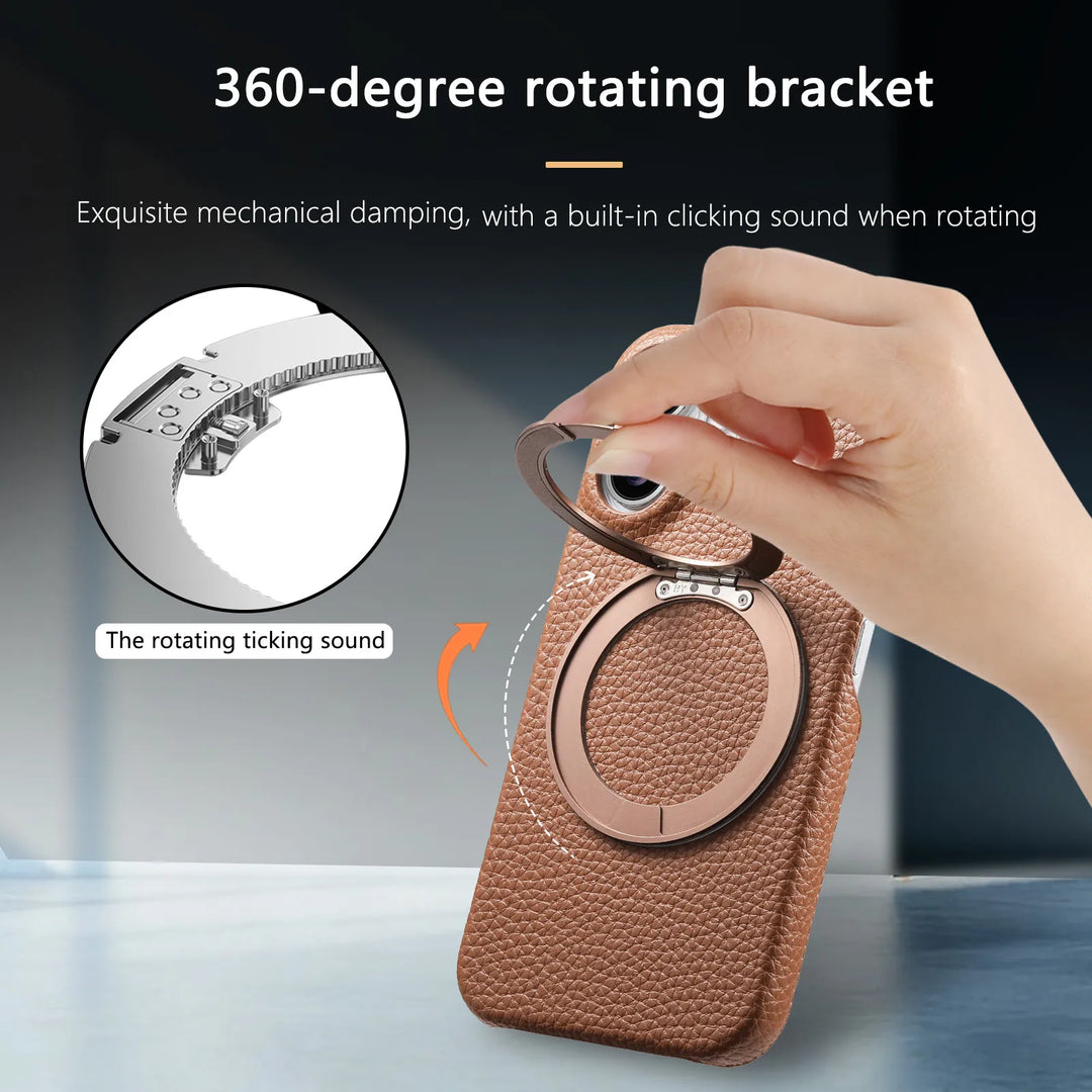 Leather MagSafe Ring Case For Pixel Series