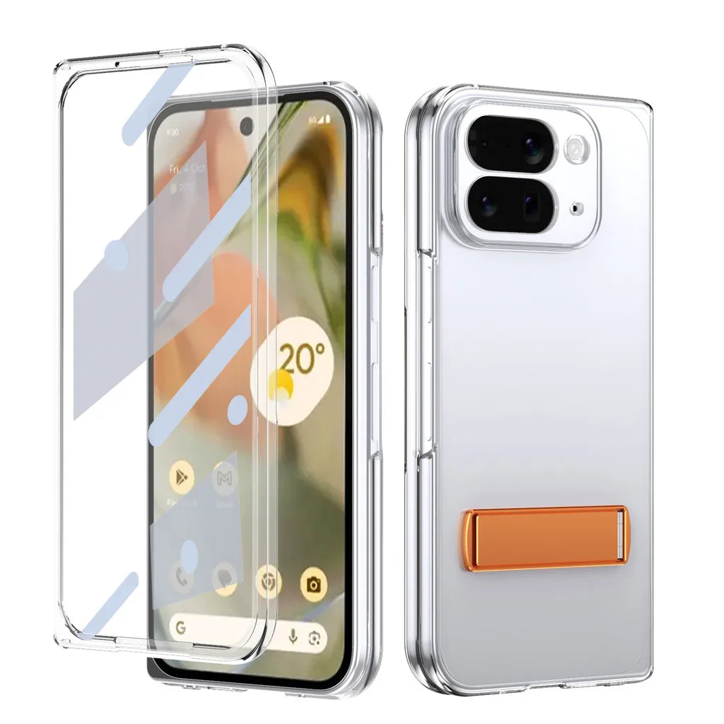 Clear Kickstand Case with Alloy Bracket - The Pixel Store