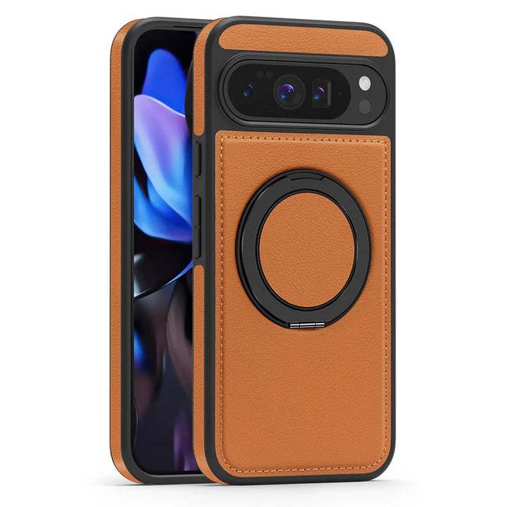 Leather Ring Case with Stand - The Pixel Store