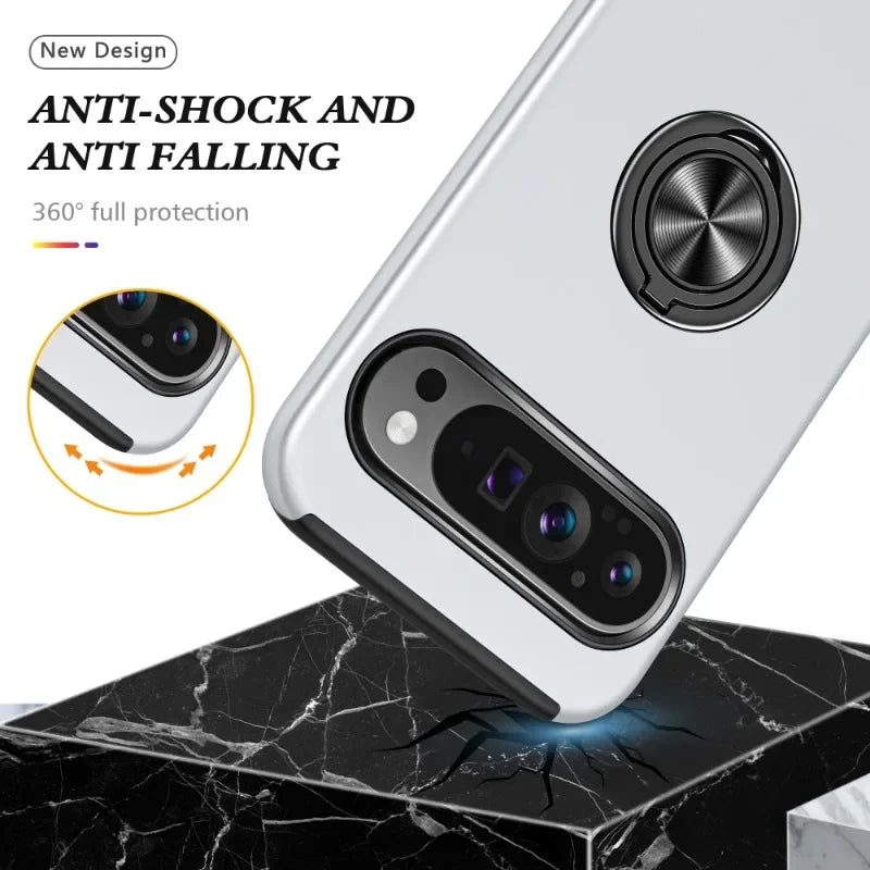 Magnetic Ring Stand Shockproof Case - The Pixel Store