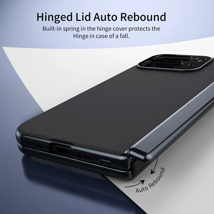 Magnetic Hinge Protection Case with Tempered Glass - The Pixel Store
