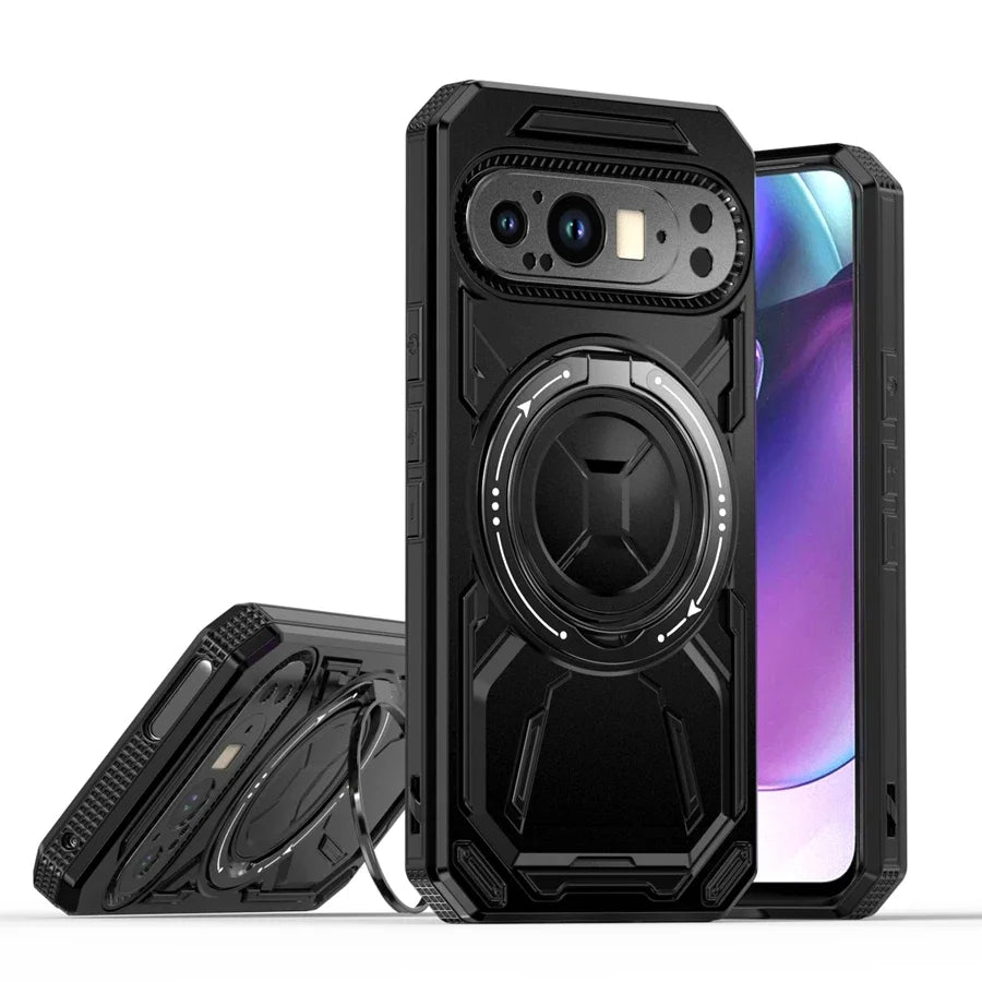 Magnetic Armor Case with Ring for Google Pixel Series - The Pixel Store