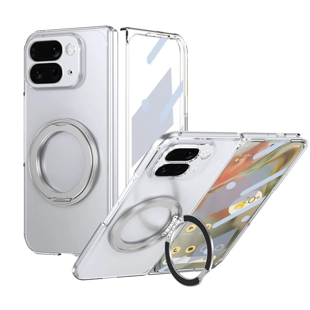 Clear Magnetic Ring Case with Kickstand - The Pixel Store