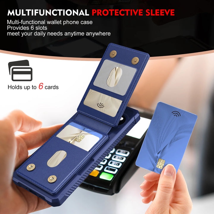 2 in 1 Magnetic Leather Case Detachable Card Holder