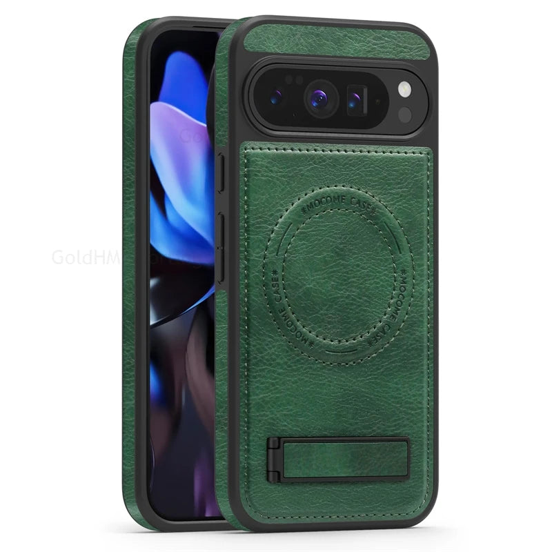 Magnetic Leather Case with Stand - The Pixel Store