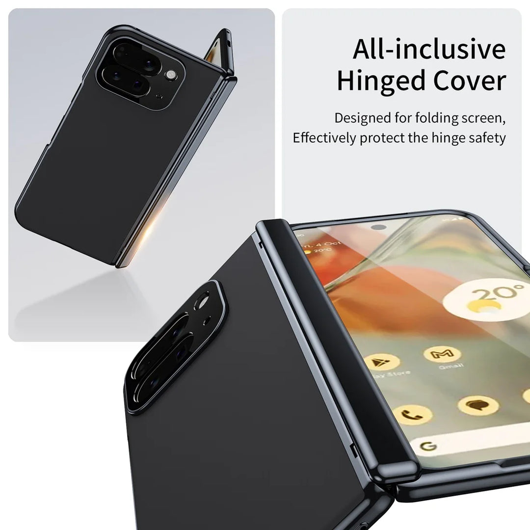 Magnetic Hinge Protection Case with Tempered Glass - The Pixel Store